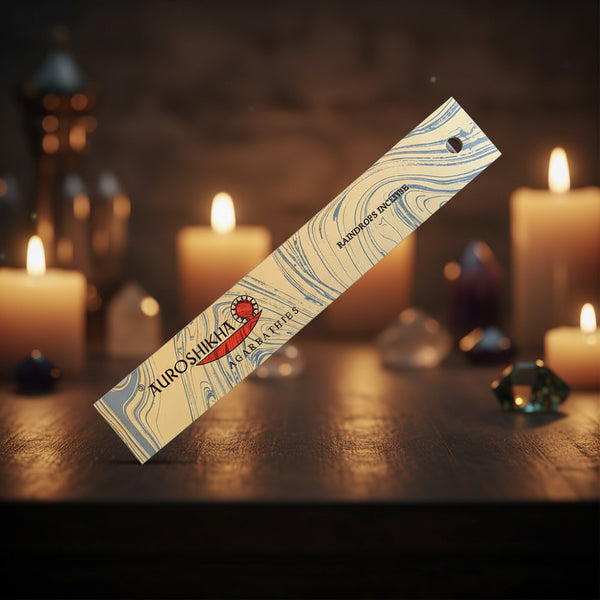 Auroshikha Raindrops Incense Sticks - 10g pack of hand-rolled natural incense