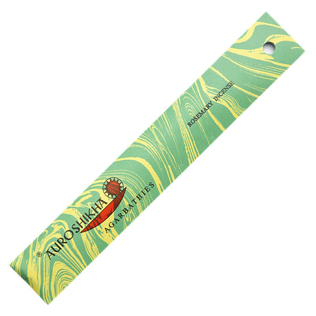 Auroshikha Rosemary Incense Sticks - 10g pack of hand-rolled natural incense