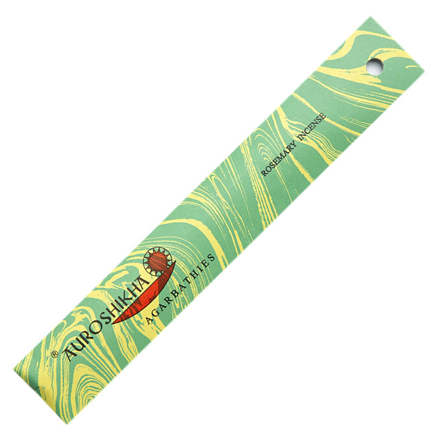 Auroshikha Rosemary Incense Sticks - 10g pack of hand-rolled natural incense