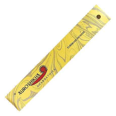 Auroshikha Tuberose Incense Sticks - 10g pack of hand-rolled natural incense
