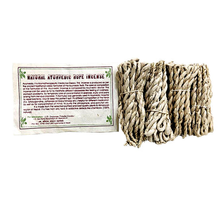 Natural Ayurvedic Buddha Tibetan Rope Incense 80 ropes for meditation, healing rituals, and daily practice.