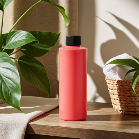 Baby Powder scented body oil bottle for softening skin, after-shower moisturizing, and everyday skincare.