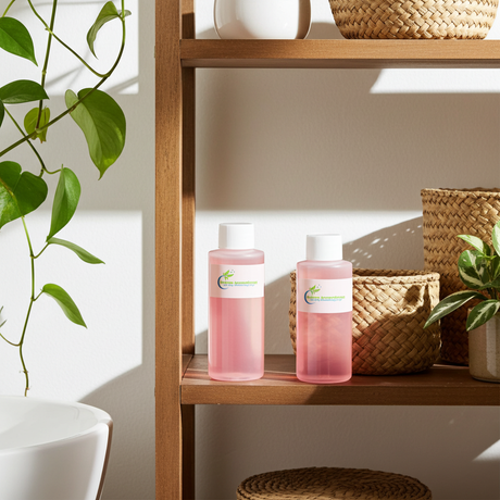 Baccarat Rouge fragrance oil bottle for candle making, soap crafting, and home fragrance use.