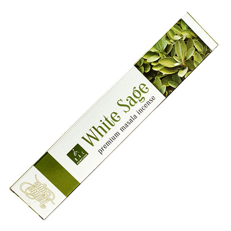 Balaji White Sage Incense Sticks, 15g pack of masala incense sticks