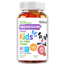 Balincer Calm & Sleep chewable gummies bottle for kids bedtime routines and calming evening supplement use.