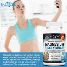 Balincer Magnesium Bisglycinate supplement capsules for bone health, joint support, and daily wellness.
