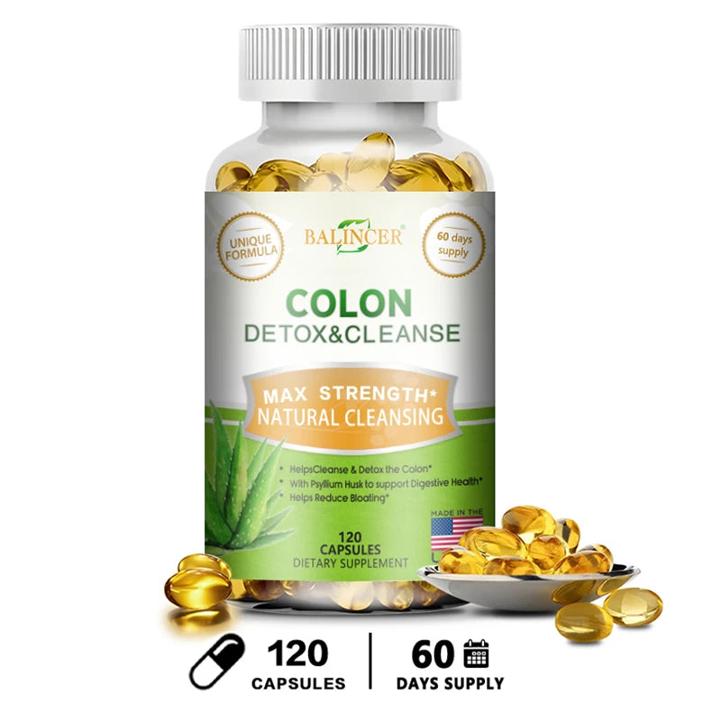 Balincer Colon Cleansing & Gut Health Supplement formula bottle for natural colon cleanse support, digestion, and gut wellness.