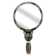 Bastet Hand Mirror, hand-painted resin Egyptian goddess design