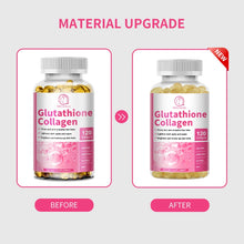 BBEEAAUU Collagen + Glutathione supplement capsules bottle for antioxidant support, skin care, and everyday health routines.