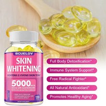 Bcuelov Collagen + Vitamin C + Glutathione skin health supplement bottle for supporting skin wellness, daily antioxidant intake, and beauty care.