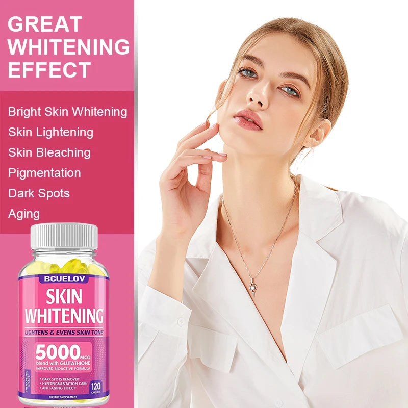 Bcuelov L-Glutathione Brightening and Antioxidant Capsules for beauty support and brighter-looking skin.