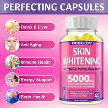 Bcuelov L-Glutathione Brightening and Antioxidant Capsules supplement bottle for antioxidant skin nourishment.