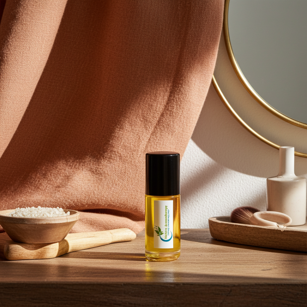 Belizean Breeze moisturizing body oil bottle for smoothing skin, locking in moisture, and everyday body care.