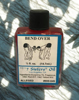 Bend Over Wish Oil ritual oil bottle for candle dressing, intention setting, and spiritual practice.