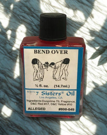 Bend Over Wish Oil ritual oil bottle for candle dressing, intention setting, and spiritual practice.