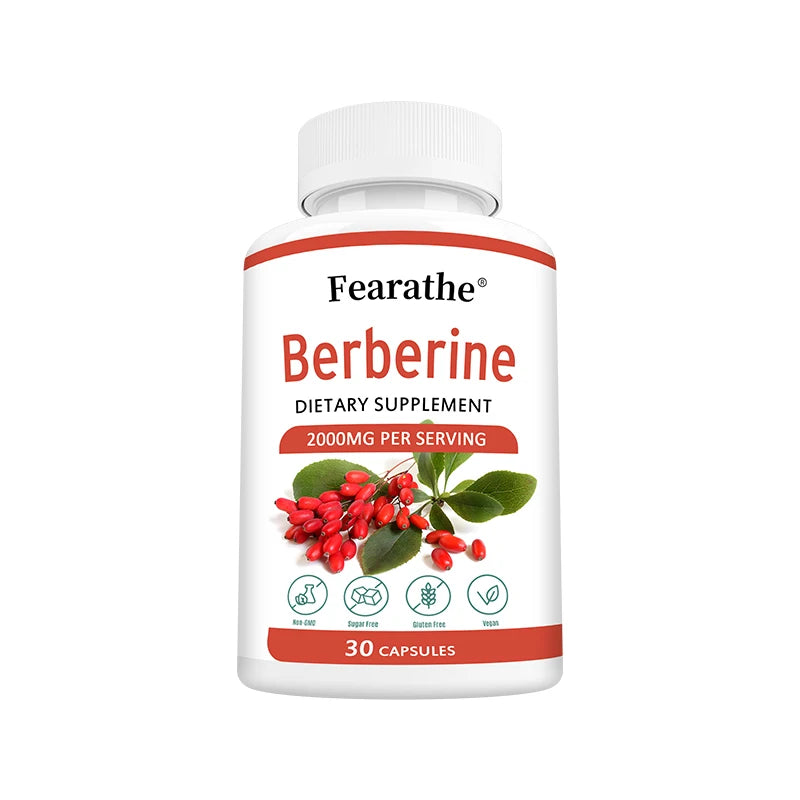 Berberine cardiovascular support capsules bottle for heart health, circulatory wellness, and everyday supplement use.