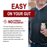 Berberine HCI capsules with Ceylon Cinnamon extract bottle for daily metabolic support, wellness goals, and supplement use.