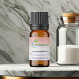 Natural bergamot essential oil bottle for citrus aromatherapy, refreshing indoor air, and wellness routines.