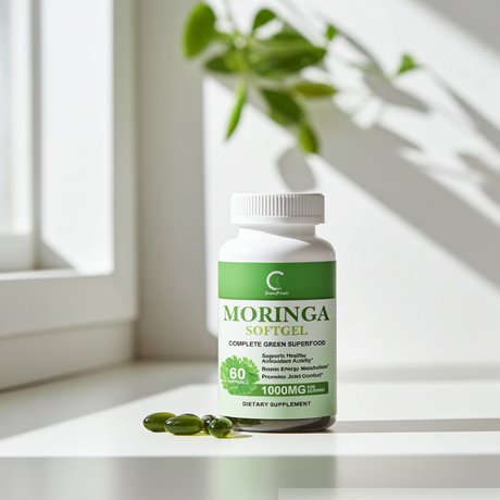 BEWORTHS Original Moringa Capsules herbal bottle for daily use in wellness routines and plant-based supplement needs.
