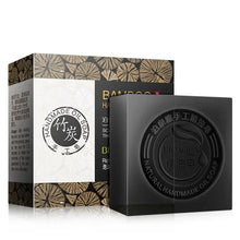 Bioaqua Bamboo Charcoal Handmade Essential Oil Soap packaging for face and body refresh cleansing.