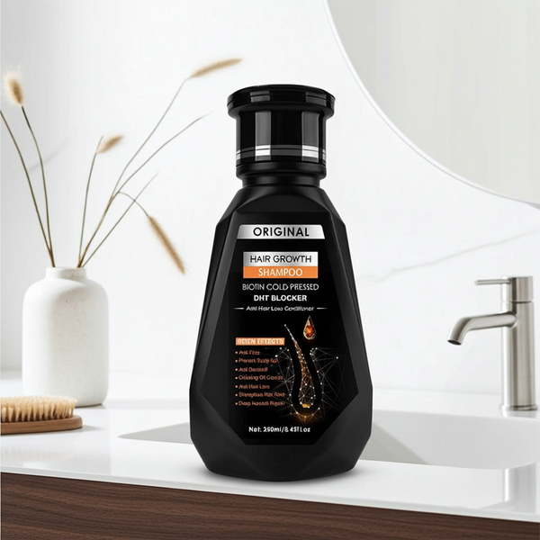 Biotin & Ginger daily thickening shampoo 250ml bottle for routine cleansing, volume care, and healthier-looking hair.