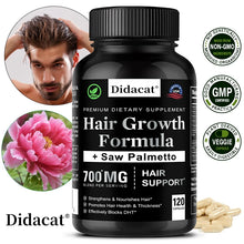 Biotin hair growth supplements for men and women capsules for supporting stronger hair, healthy growth, and daily beauty care.