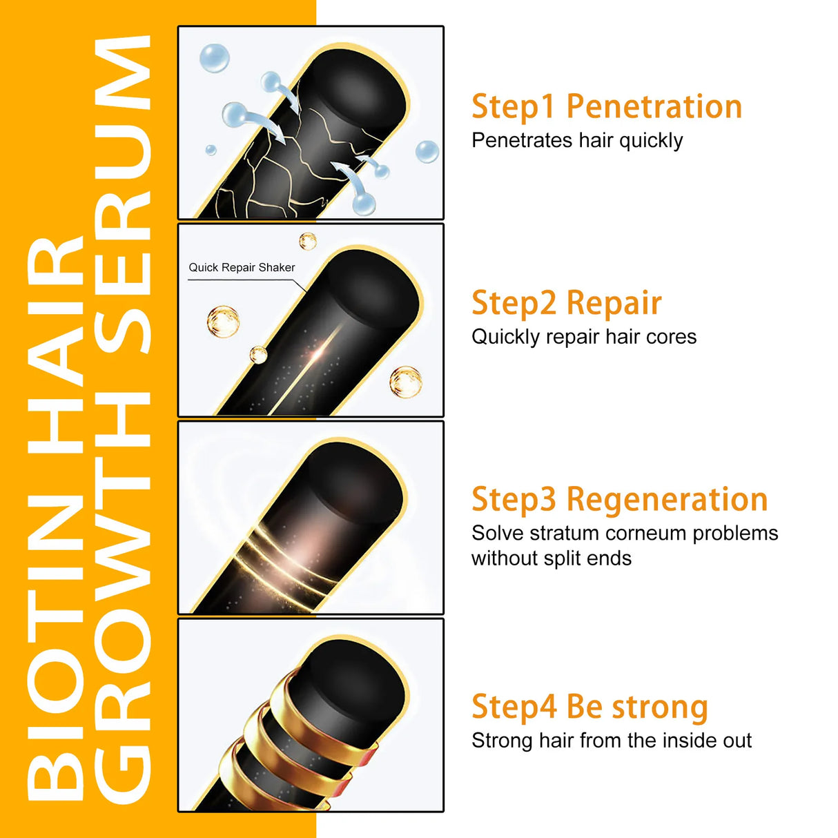 Biotin scalp treatment spray bottle for targeted scalp nourishment, hair maintenance, and leave-in hair care use.
