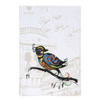 Bird Hand Painted Journal, eco-friendly hand-painted cover
