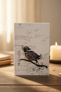Bird Hand Painted Journal, eco-friendly hand-painted cover