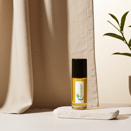 Black Butter Body Oil moisturizing body oil bottle for dry skin care, smoothing, and daily moisture.