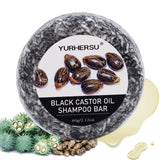 Black Castor Oil shampoo bar for hair cleansing, scalp care, and daily washing.
