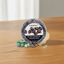 Black Castor Oil shampoo bar for hair cleansing, scalp care, and daily washing.