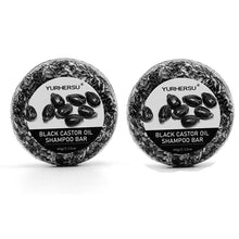 Black Castor Oil solid shampoo bar for hair washing, scalp cleansing, and convenient daily use.