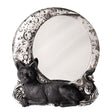 Black cat wall mirror decorative mirror for wall display, room decoration, and whimsical home styling.