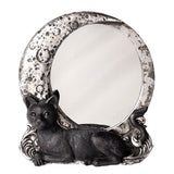 Black cat wall mirror decorative mirror for wall display, room decoration, and whimsical home styling.