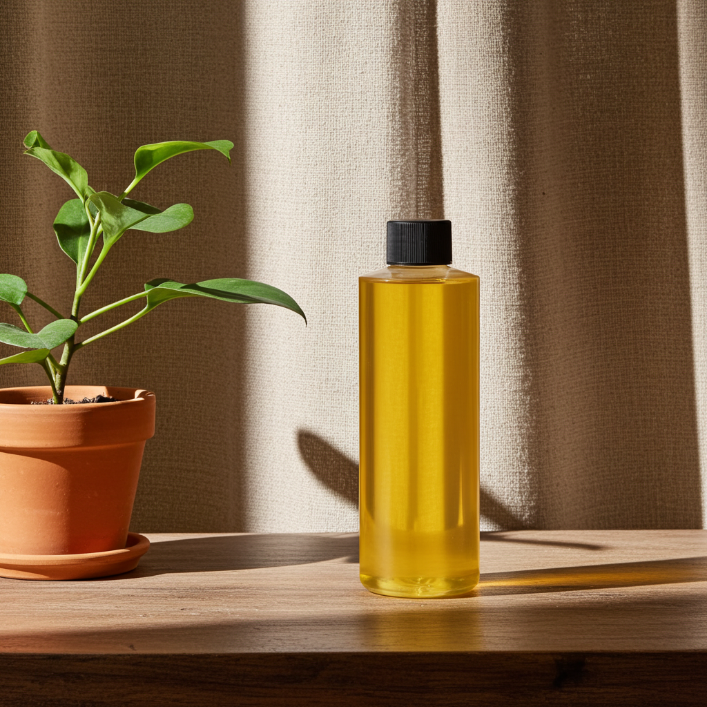 Black Ice unisex body oil bottle for scented skincare, daily moisturizing, and long-lasting personal fragrance.