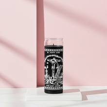 The Just Judge black 7 day prayer candle for altar use, justice petitions, and ritual practice for fair outcomes.