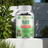 Black Maca Root Capsules bottle for active lifestyle support, daily energy care, and regular supplement use.