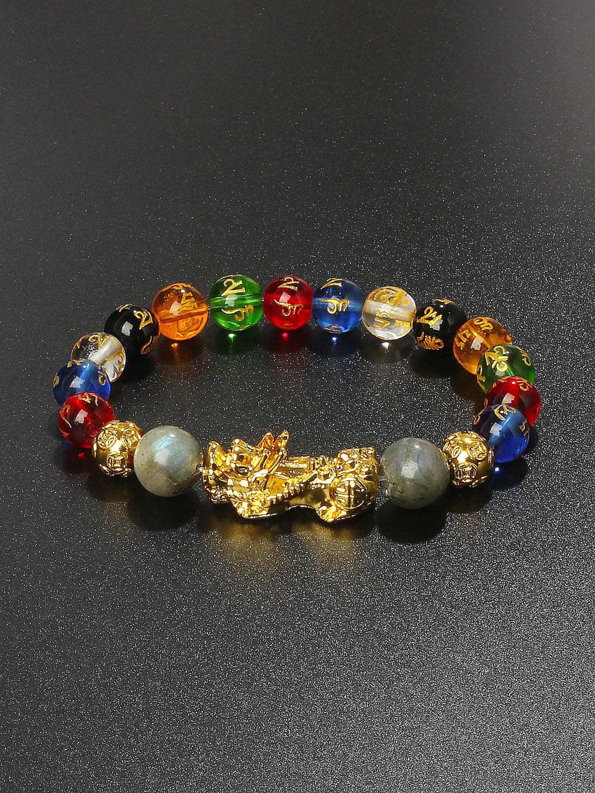 Black Obsidian Pixiu prosperity bracelet for wealth luck, protection, and feng shui bracelet use.