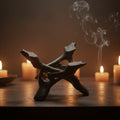 Black Wooden Cobra Tripod Stand, 4 inches