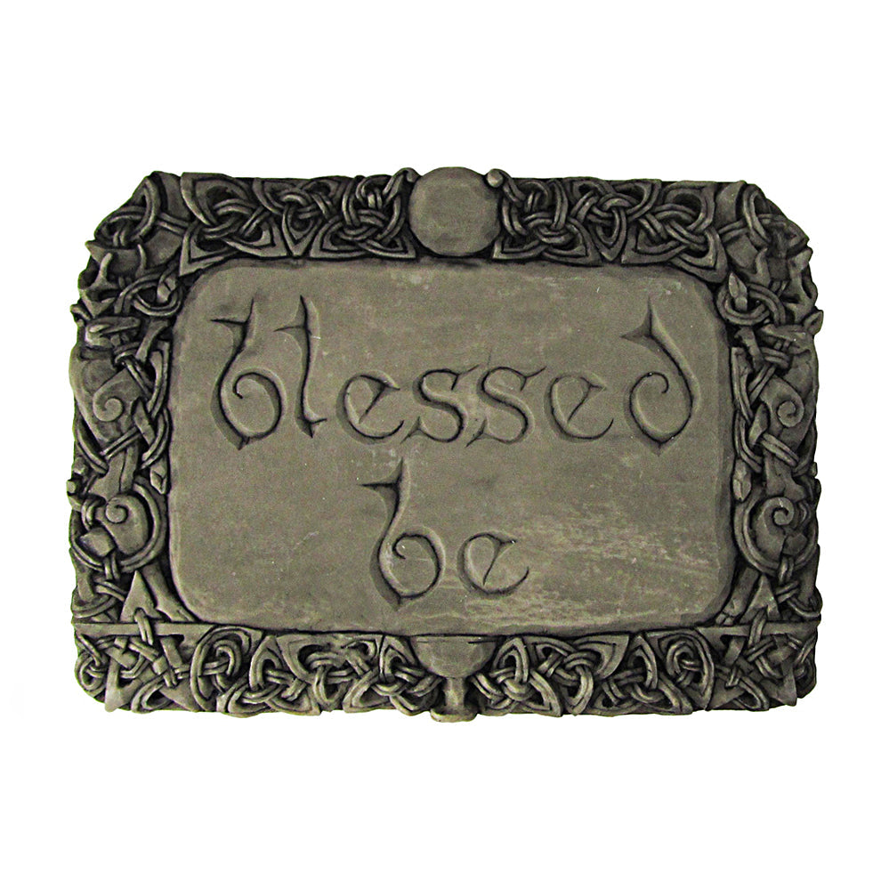 Blessed Be Plaque by Dryad Design, stone finish