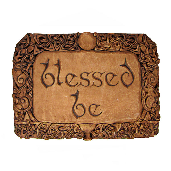 Blessed Be Plaque by Dryad Design, wood finish