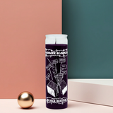 Blockbuster Black 7-Day glass candle for uncrossing, obstacle removal, and spiritual clearing use.