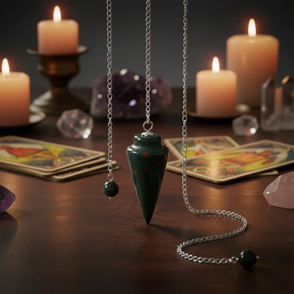 Bloodstone Pendulum with 7-inch chain