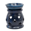 Blue Soapstone Aroma Lamp, 3 inches tall