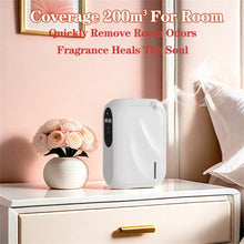 Bluetooth essential oil diffuser wall-mounted unit for essential oil diffusion, air freshening, and spa-style aroma use.