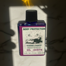 Body Protection Wish Oil bottle of protection spell oil for candle work, spiritual defense, and ritual use.