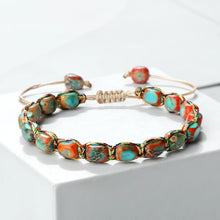 Bohemian Emperor Stone bead jewelry bracelet for chakra alignment, grounding, and casual spiritual wear.
