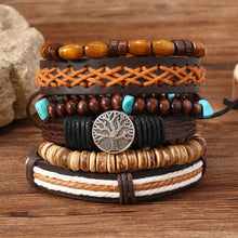 Bohemian leather wrap bead bracelet for free-spirited fashion, festival wear, and everyday accessory styling.