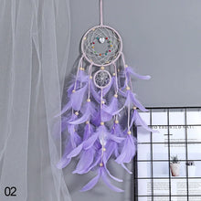 Bohemian LED dreamcatcher hanging light for living room decoration, soft glow lighting, and boho-inspired wall styling.
